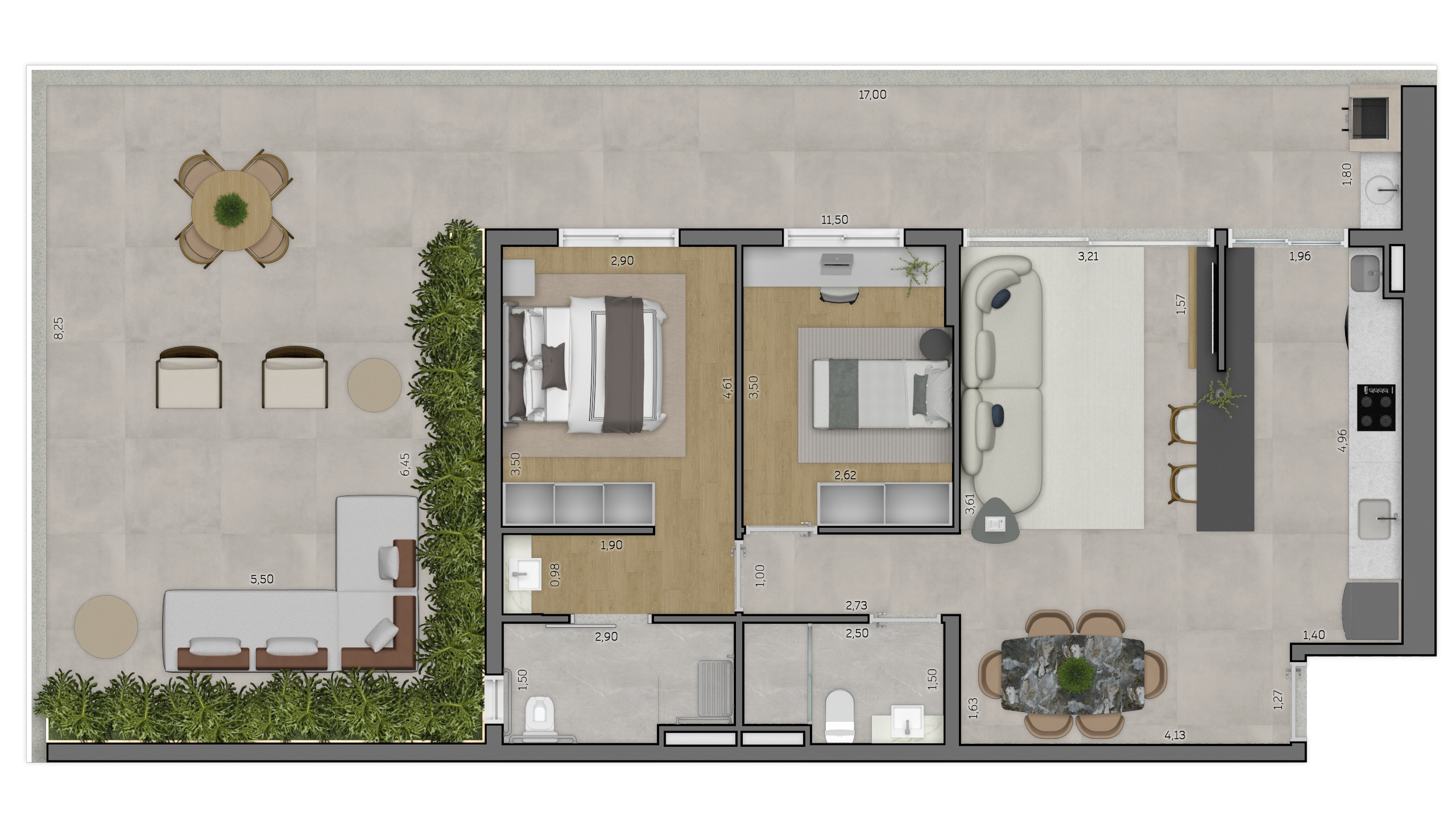 Apartamento Garden 01